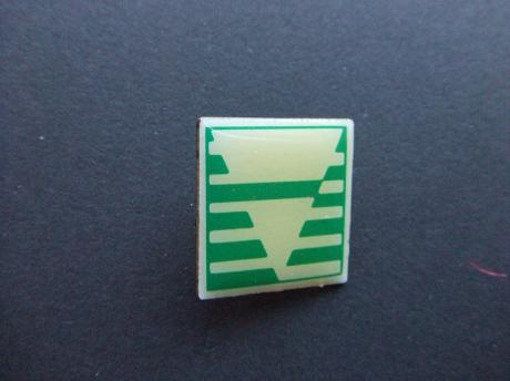 Onbekende pin groen gestreep